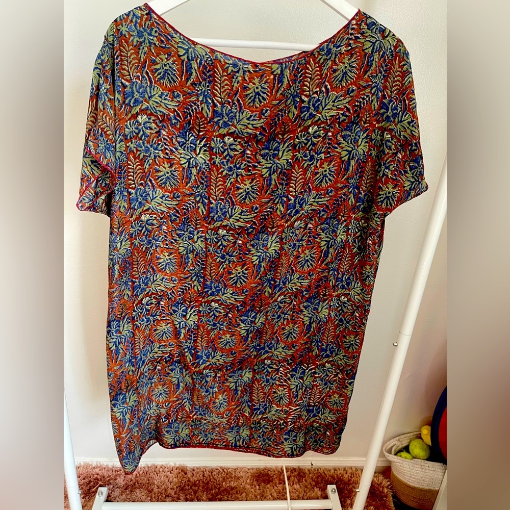 Indie Ella recycled silk sari dress/tunic